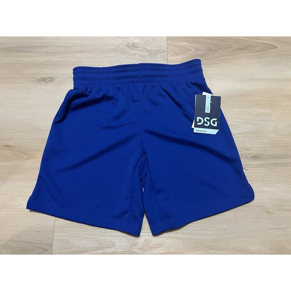 NWT Girls DSG Basketball Shorts Royal Blue Size XS Youth Kids Unisex